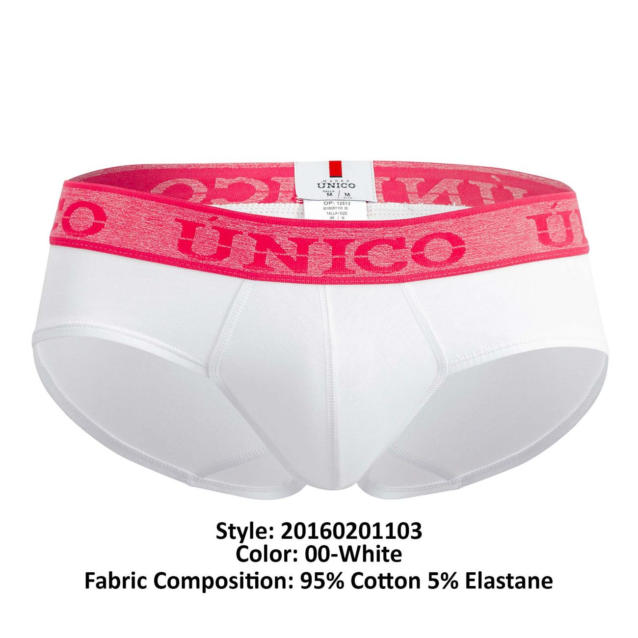 Unico 20160201103 Illusion Briefs Color 00-White