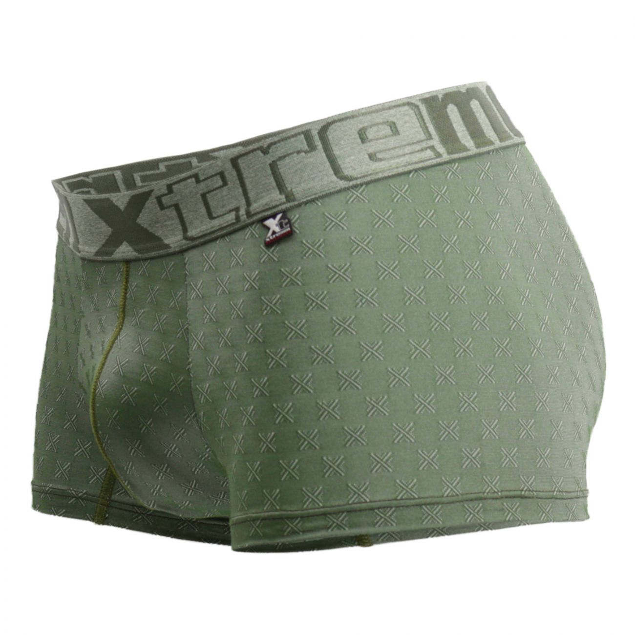 Xtremen 51442C Jacquard -X- Boxer Briefs Color Green