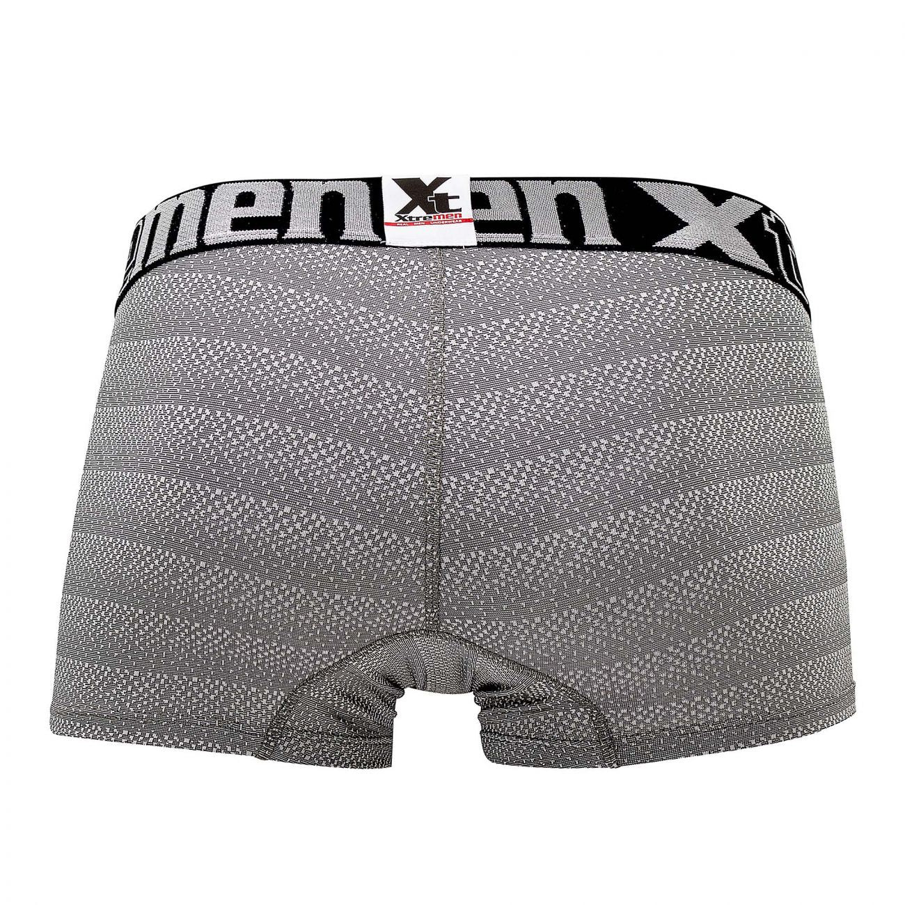 Xtremen 51449C Geometric Jacquard Trunk Color Gray