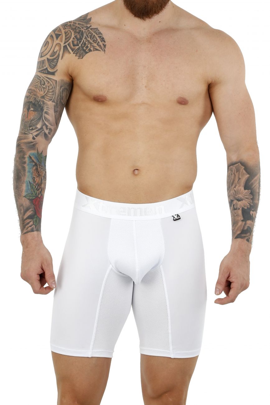 Xtremen 51471 Microfiber Boxer Briefs Color White