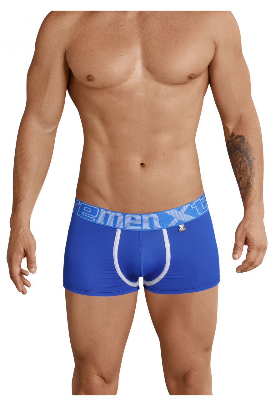 Xtremen 91028 Piping Boxer Briefs Color Blue