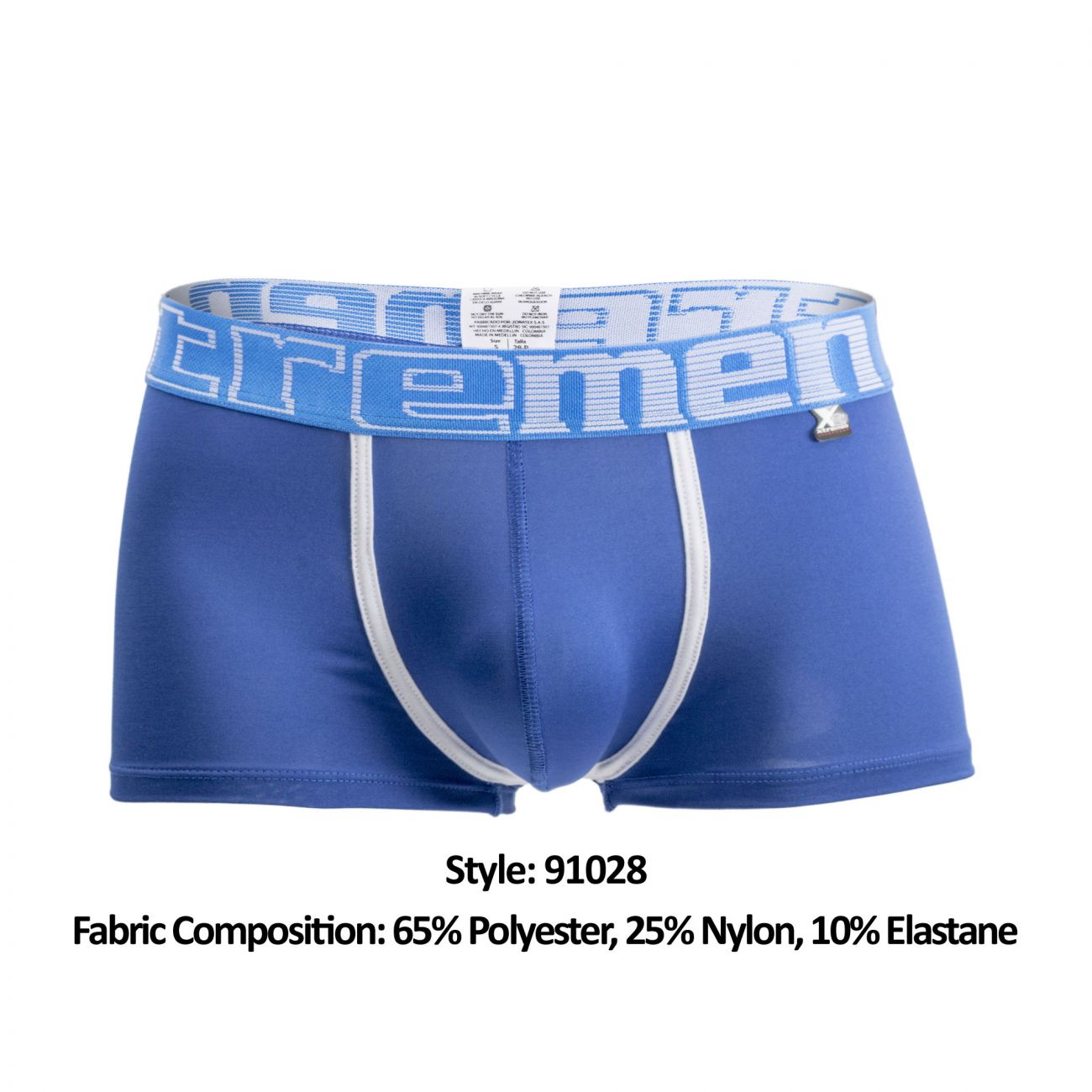 Xtremen 91028 Piping Boxer Briefs Color Blue