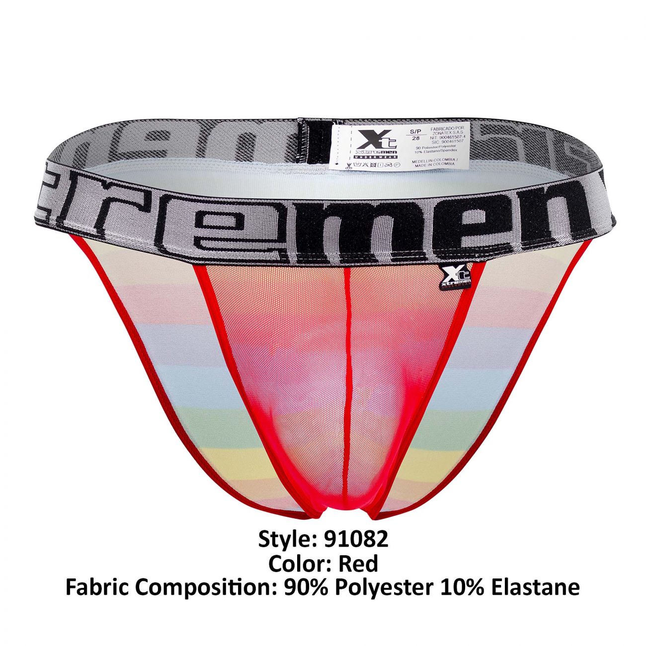 Xtremen 91082 Microfiber Pride Bikini Color Red