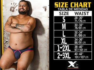Xtremen 51419 Boxer Briefs Microfiber Stripes Color Gray